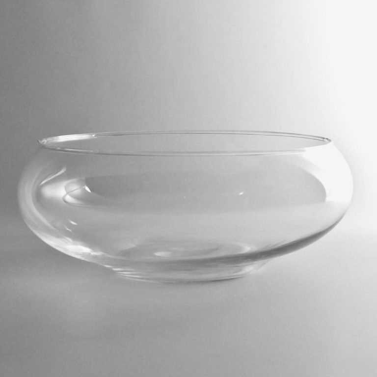 ClearGlassLilyBowlU9587 Kosins